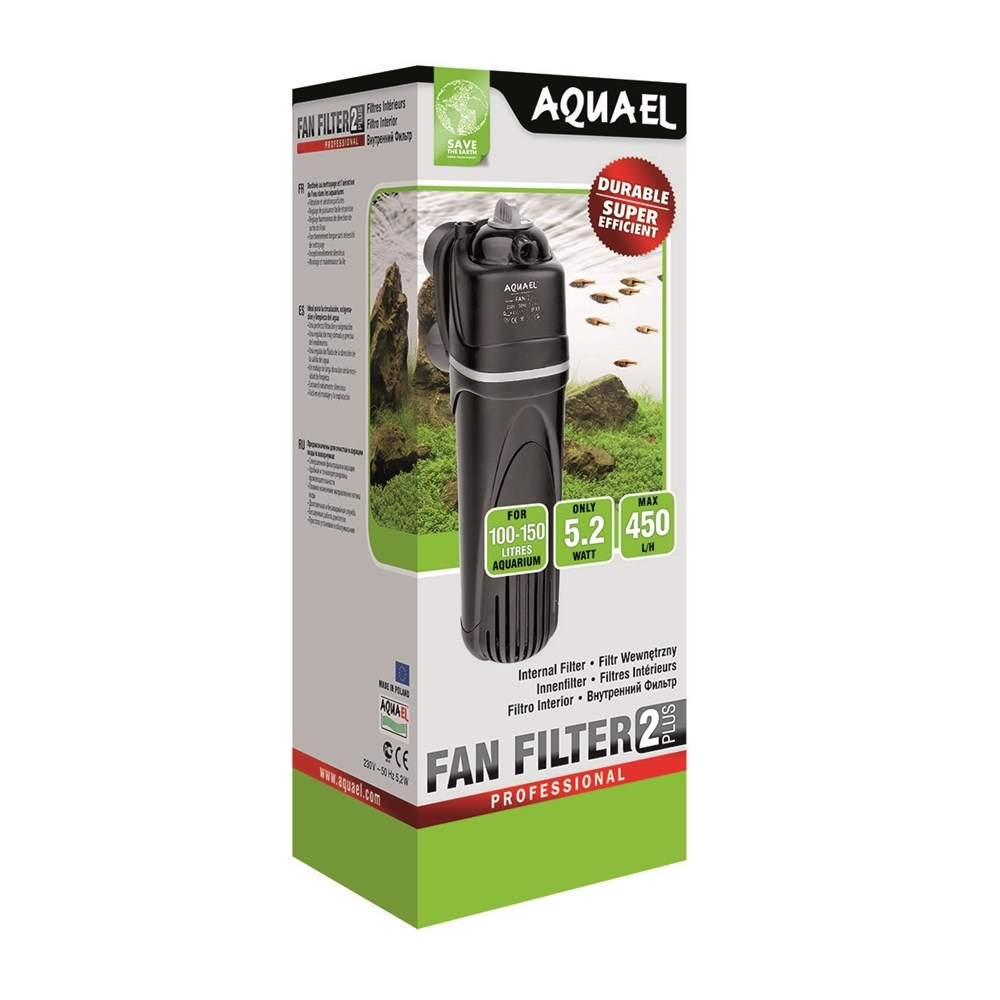 AQUAEL FAN-2 plus внутренний фильтр для аквариумов от 100 до 150 литров 102369 - фото 17609