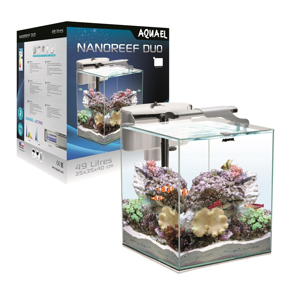 AQUAEL Nano Reef Duo LED 2.0 49 л, белый - морской аквариум с оборудованием AQ-124301 - фото 17816
