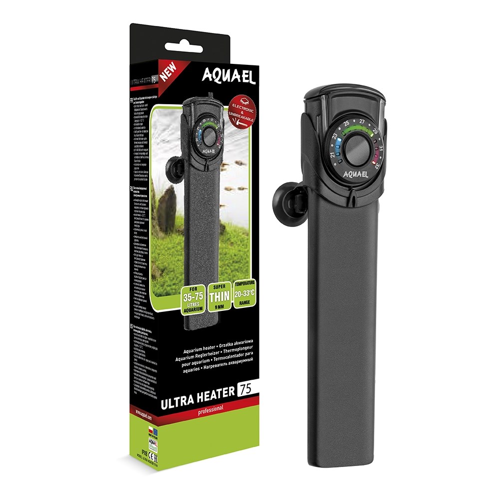 AQUAEL Ultra Heater 75 Вт - терморегулятор для аквариумов до 75 литров 115513 - фото 17960