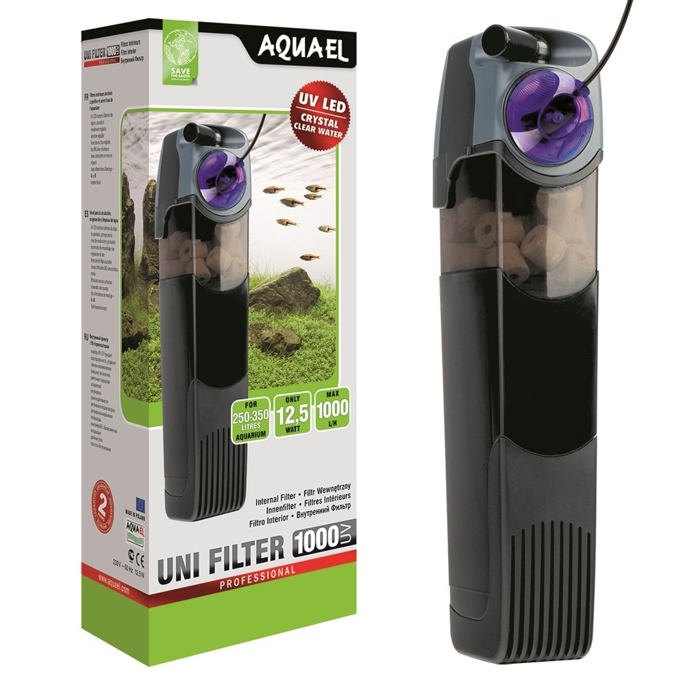 AQUAEL Unifilter 1000 UV Power - внутренний фильтр для аквариумов до 350 литров 107404 - фото 17991