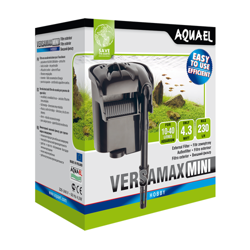 AQUAEL Versamax FZN-mini - навесной фильтр (рюкзачный) для аквариумов до 40 л 113175 - фото 18017