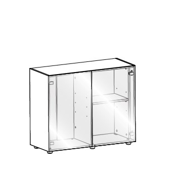 AQUAEL подставка для аквариума Glossy 100 - 100*40*72 прямая  Материал подставки: ДСП• Материал дверец:  ДСП с лаковым покрытием. 112933 - фото 18079