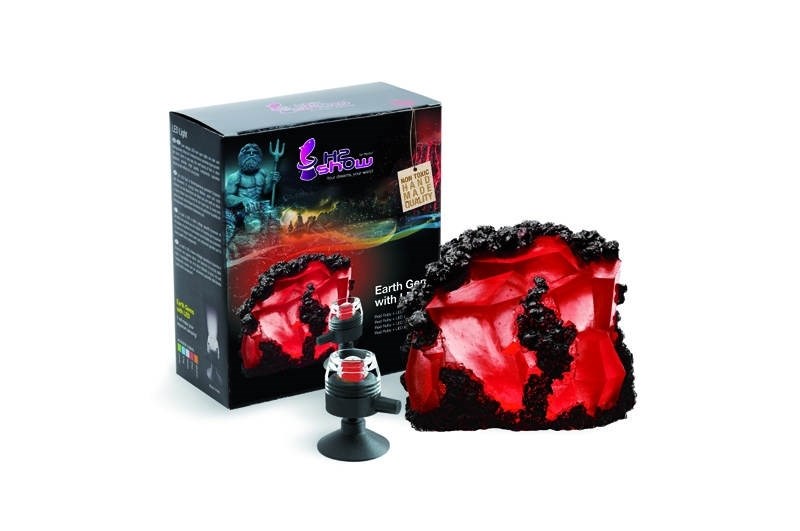 H2Show - Красный Рубин + красная  подсветка (декорация для аквариума) KI1200 - фото 19304