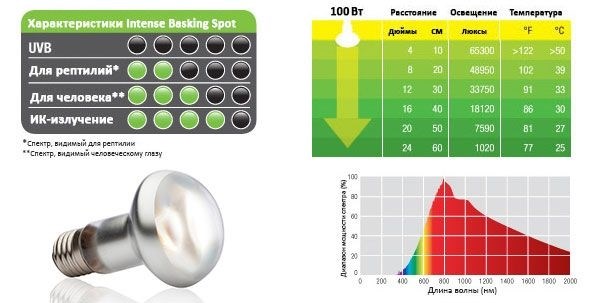 Hagen Exoterra Intense Baskimg Spot 100 Вт - лампа для принятия солнечных ванн PT-2138 - фото 19365