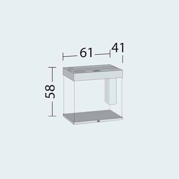 Juwel LIDO 120 LED аквариум 120л черный (Black) 61х41х58см 2х12W Фильтр Bioflow M, нагреватель 100 Вт Juw-11350 - фото 20349