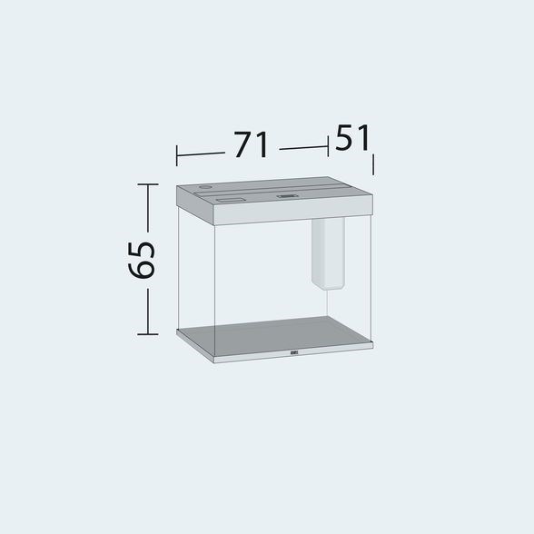 Juwel LIDO 200 LED аквариум 200л черный (Black) 71х51х65см 2х14W Фильтр Bioflow M, нагреватель 200 Вт Juw-11930 - фото 20365