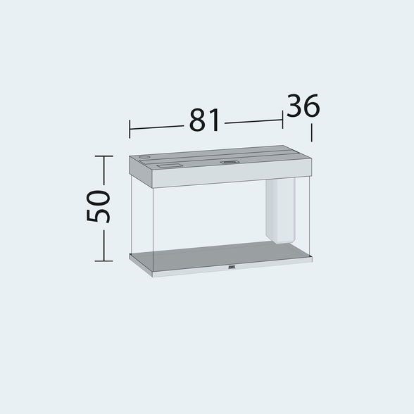 Juwel RIO 125 LED аквариум 125л черный (Black) 81х36х50см 2х14W Фильтр Bioflow М, нагреватель 100 Вт Juw-1350 - фото 20414