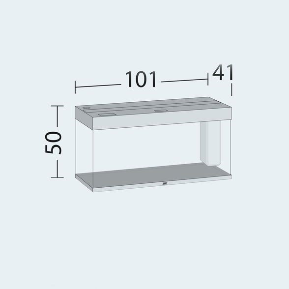 Juwel RIO 180 LED аквариум 180л белый (white) 101х41х50см 2х23W Фильтр Bioflow M, нагреватель 200 Вт Juw-4450 - фото 20421