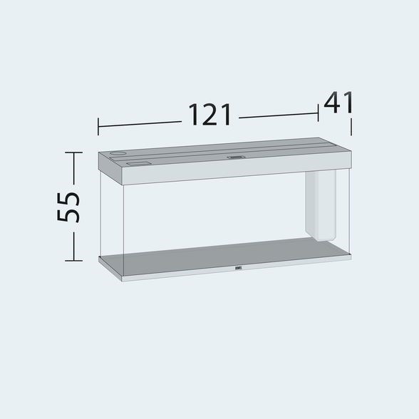 Juwel RIO 240 LED аквариум 240л черный (Black) 121х41х55см 2х29W Фильтр Bioflow M, нагреватель 200 Вт Juw-3350 - фото 20446
