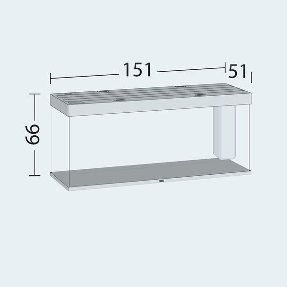 Juwel RIO 450 LED аквариум 450л черный (Black) 151х51х66см 2х31W Фильтр Bioflow XL, нагреватель 300 Вт Juw-5350 - фото 20478