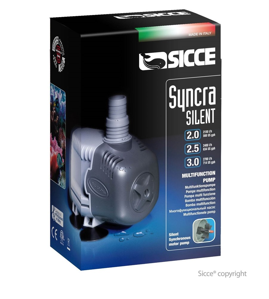 SICCE SYNCRA SILENT 2.5, помпа многофункциональная 2400л/ч, подъем 240см 95839 - фото 21436
