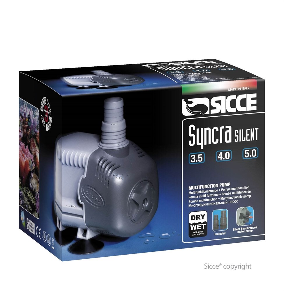 SICCE SYNCRA SILENT 3.5, помпа многофункциональная 2500л/ч, подъем 370см 98328 - фото 21440
