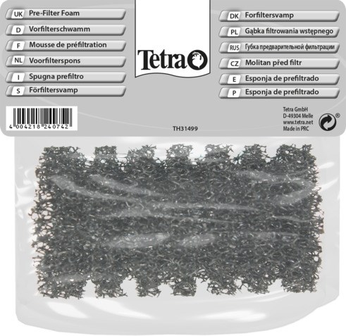 Tetra - губка-фильтр предварительной очистки для внешних фильтров Tetra EX - 400/600/700/1200 plus Tet-240742 - фото 21558