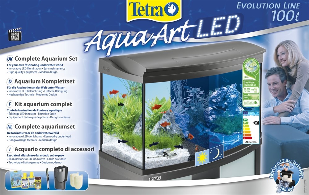 Tetra AquaArt 100 литров - панорамный аквариум с LED освещением 174610 - фото 21674