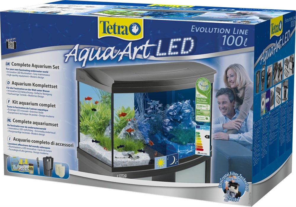 Tetra AquaArt 100 литров - панорамный аквариум с LED освещением 174610 - фото 21675