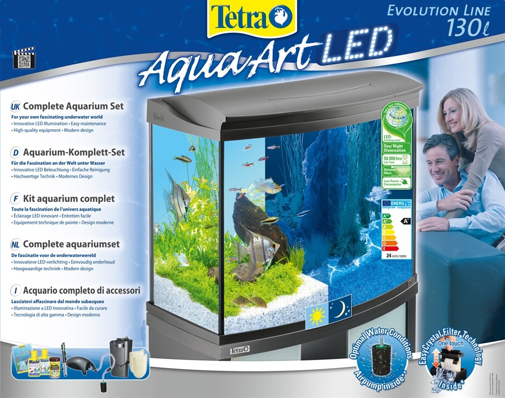 Tetra AquaArt 130 литров - панорамный аквариум с LED освещением 174627 - фото 21679