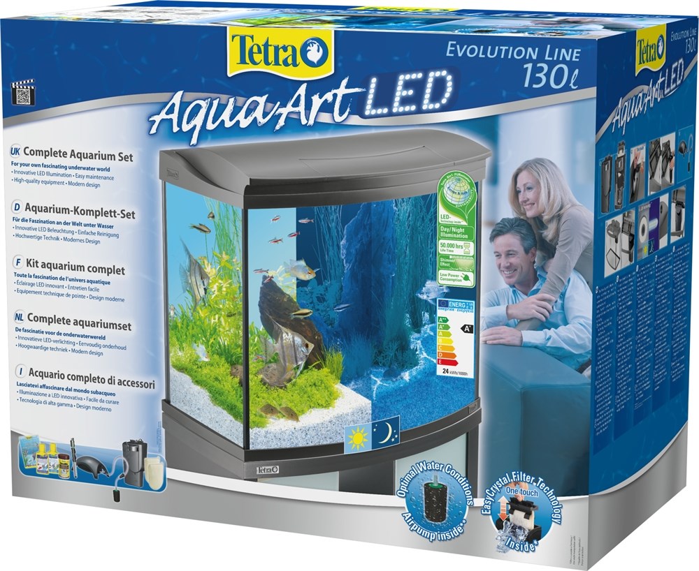 Tetra AquaArt 130 литров - панорамный аквариум с LED освещением 174627 - фото 21680