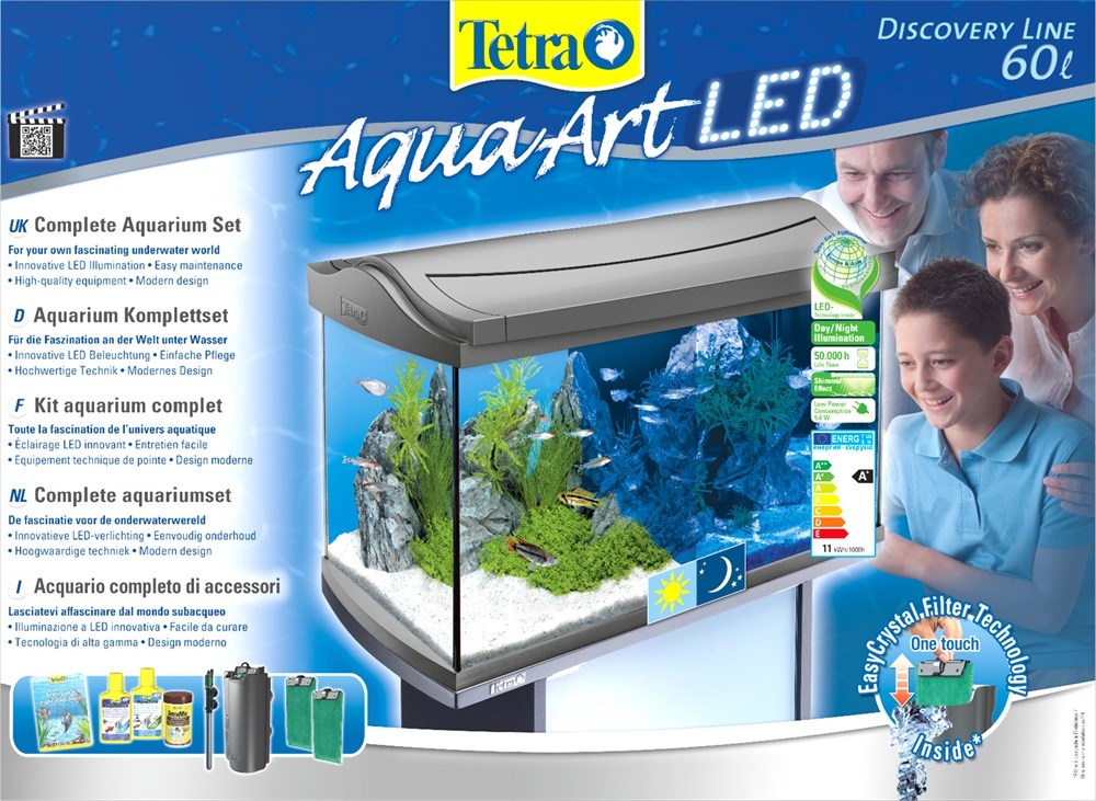 Tetra AquaArt 60 литров LED - аквариум со светодиодным освещением Tet-239937 - фото 21715