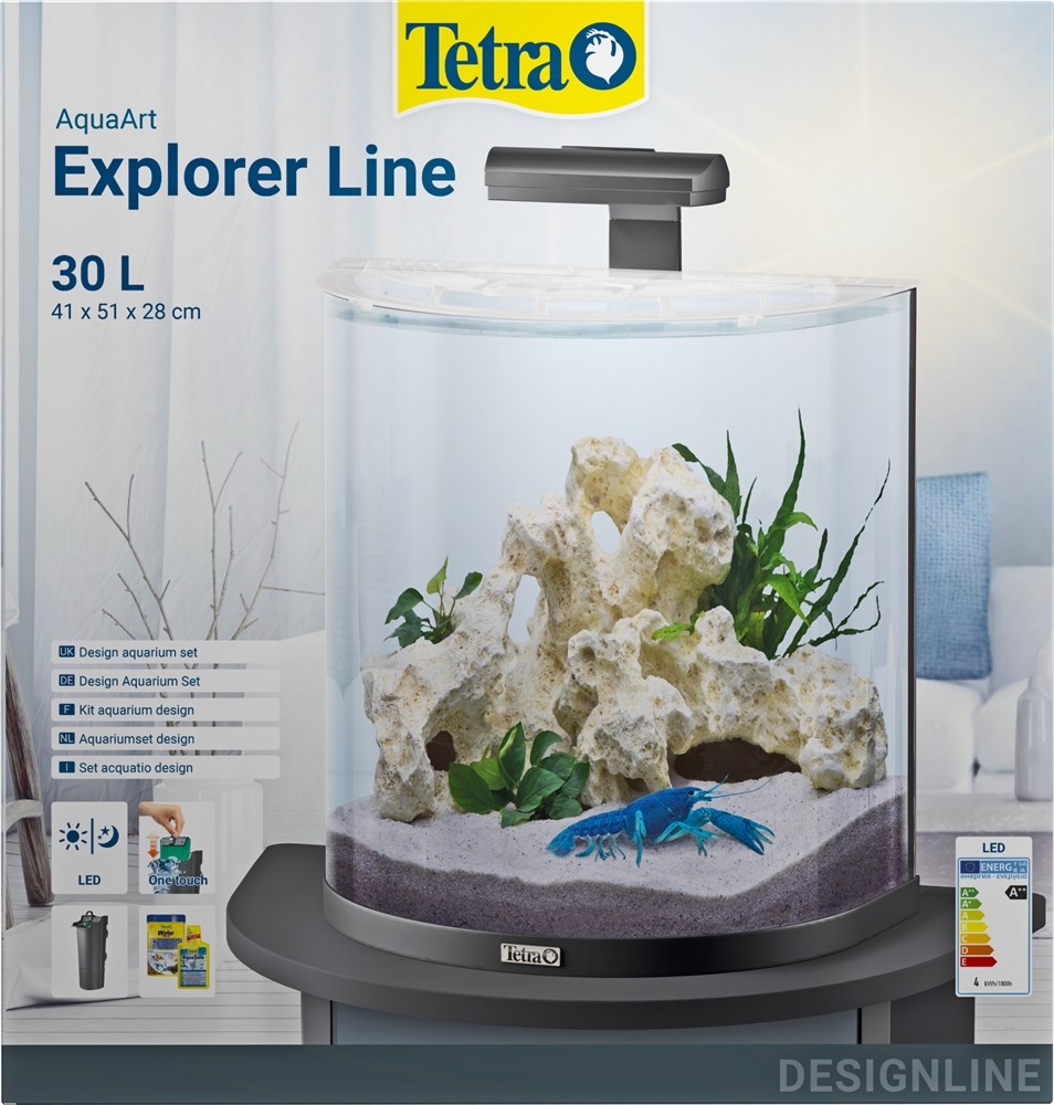 Tetra AquaArt Explorer Line Crayfish 30л аквариум со встроенным фильтром и LED-освещением 236851 - фото 21730