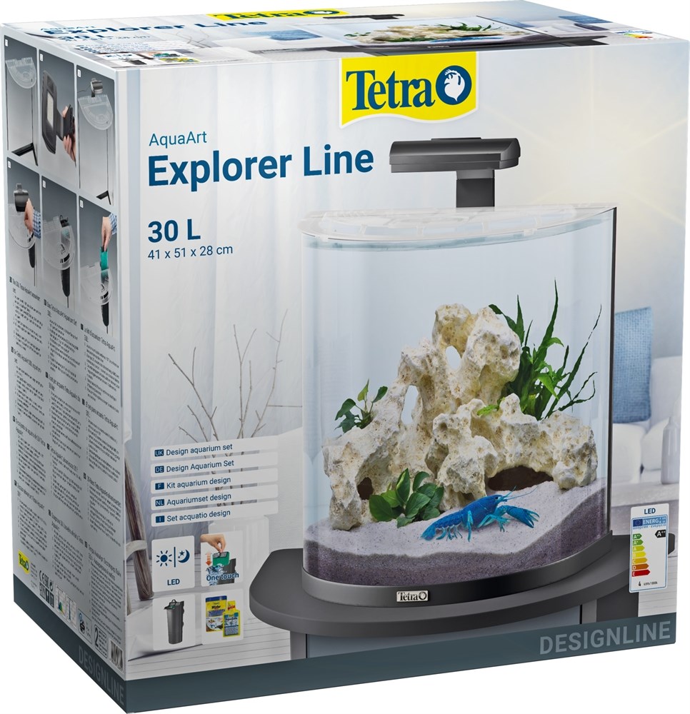 Tetra AquaArt Explorer Line Crayfish 30л аквариум со встроенным фильтром и LED-освещением 236851 - фото 21731