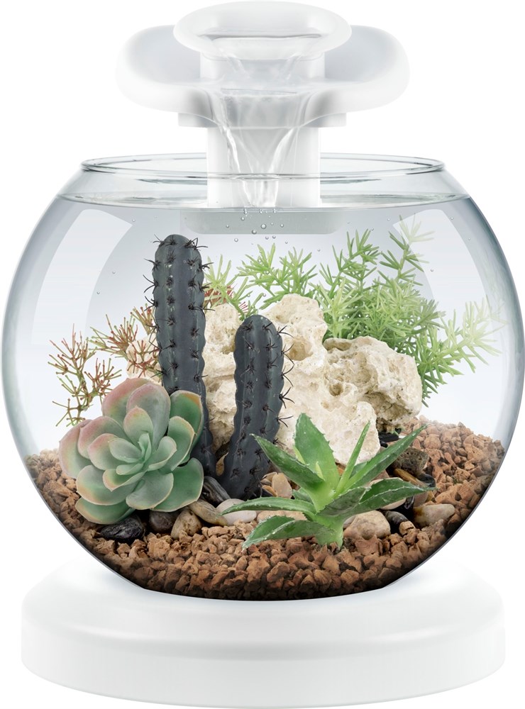 Tetra Cascade Globe Duo Waterfall (белый) 6,8л круглый аквариум с LED светильником Tet-279957 - фото 21833
