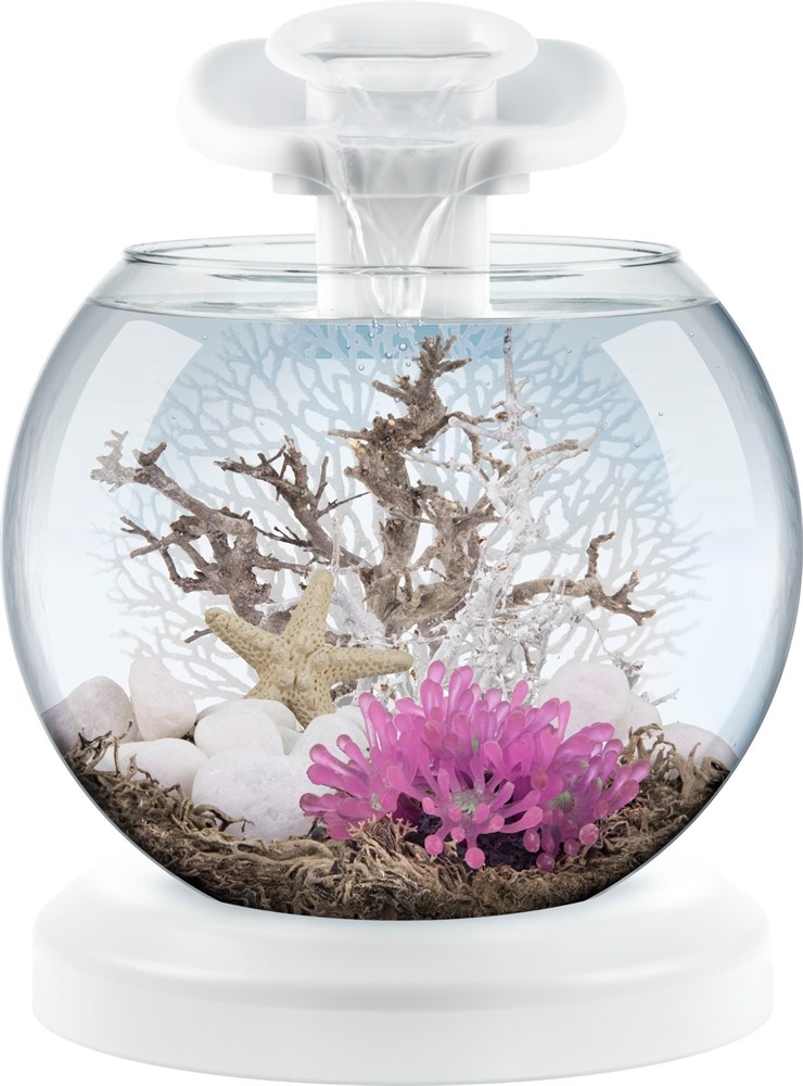 Tetra Cascade Globe Duo Waterfall (белый) 6,8л круглый аквариум с LED светильником Tet-279957 - фото 21834