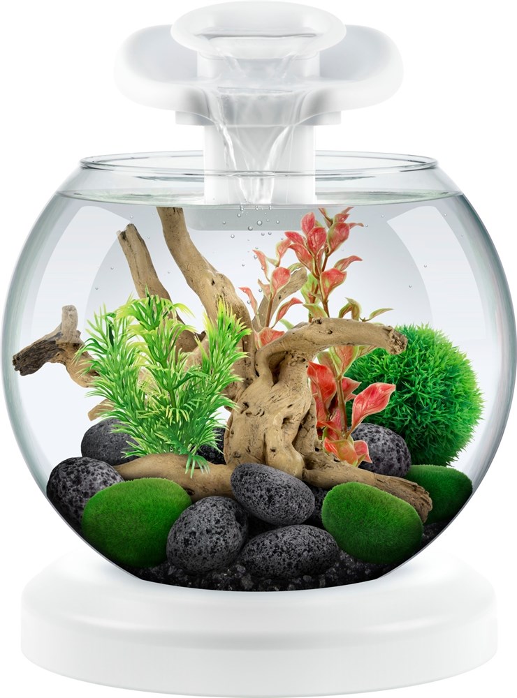 Tetra Cascade Globe Duo Waterfall (белый) 6,8л круглый аквариум с LED светильником Tet-279957 - фото 21836