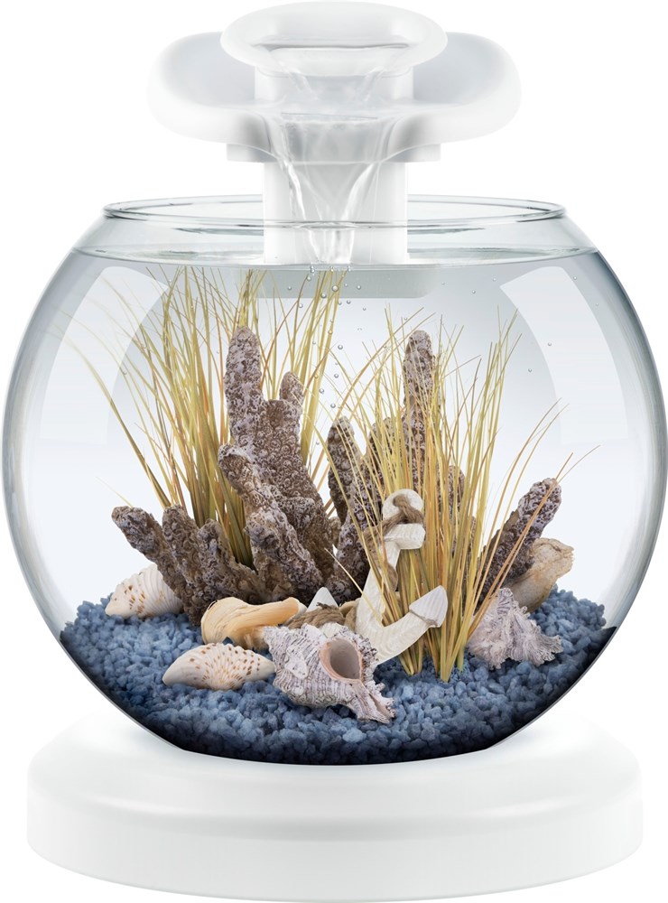 Tetra Cascade Globe Duo Waterfall (белый) 6,8л круглый аквариум с LED светильником Tet-279957 - фото 21837