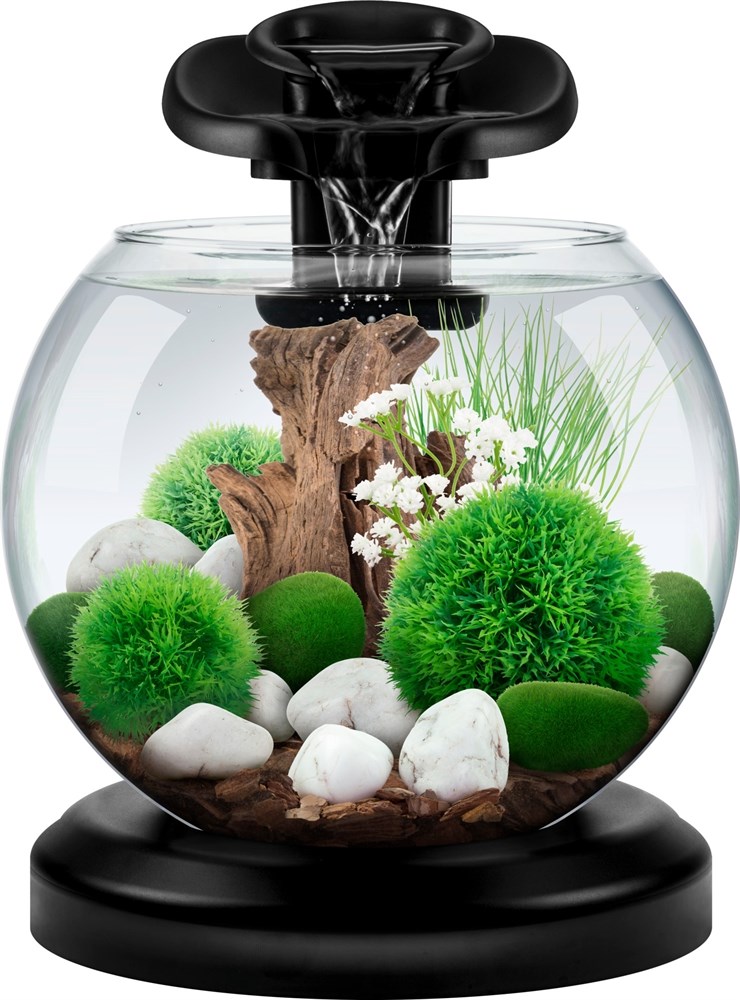 Tetra Cascade Globe Duo Waterfall (черный) 6,8л круглый аквариум с LED светильником Tet-279827 - фото 21843