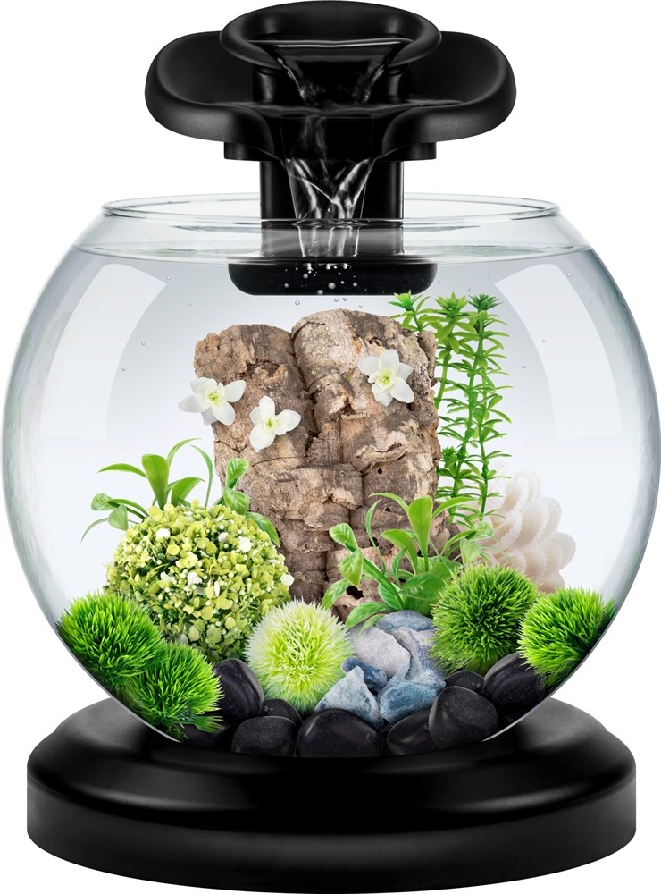 Tetra Cascade Globe Duo Waterfall (черный) 6,8л круглый аквариум с LED светильником Tet-279827 - фото 21848