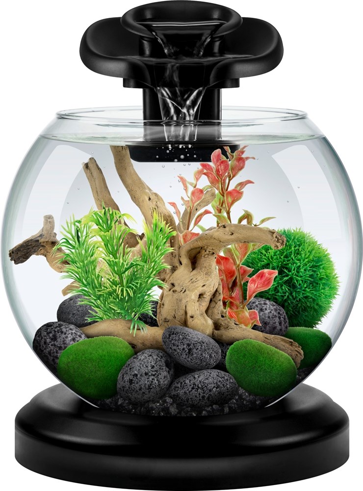 Tetra Cascade Globe Duo Waterfall (черный) 6,8л круглый аквариум с LED светильником Tet-279827 - фото 21849