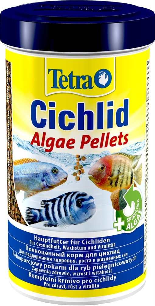 Tetra Cichlid Algae 500 мл - корм с водорослями для травоядных цихлид Tet-197466 - фото 21862