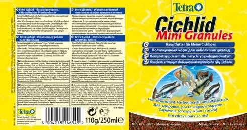 Tetra Cichlid Mini granules 250 мл - корм для мелких цихлид Tet-146549 - фото 21889