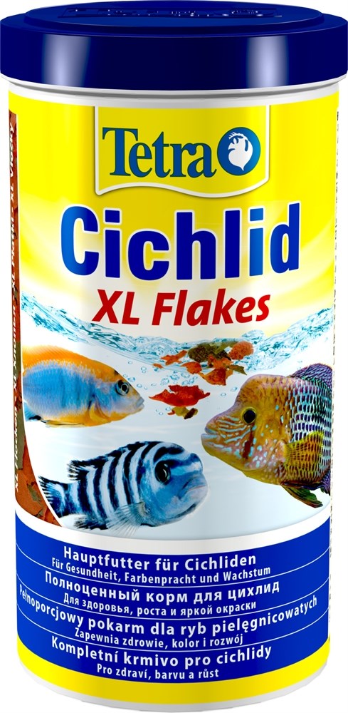 Tetra Cichlid XL Flakes 1 л - основной корм для цихлид (хлопья) Tet-204294 - фото 21917