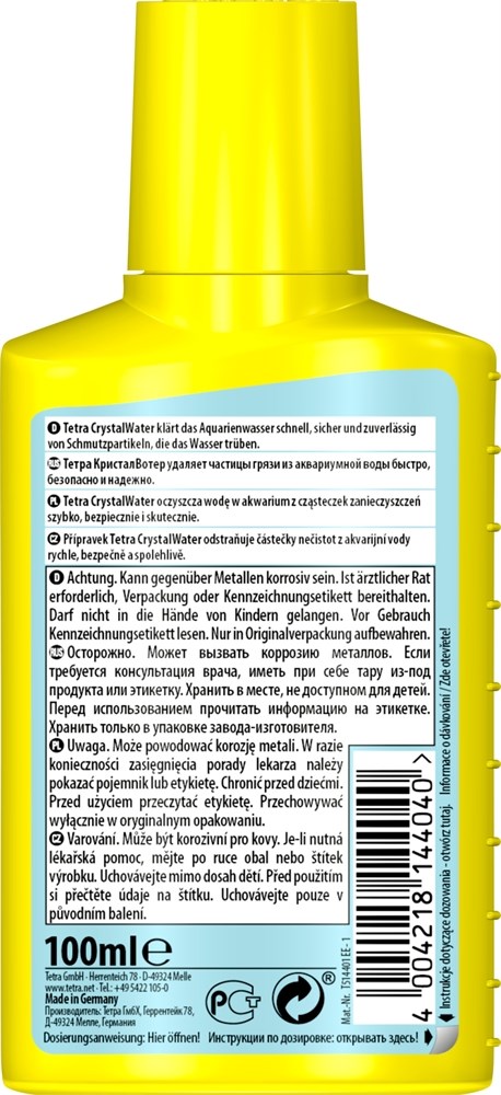 Tetra Crystal Water 100 мл - на 200 воды Tet-144040 - фото 21979