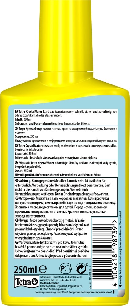 Tetra Crystal Water 250 мл - на 500 воды Tet-198739 - фото 21983