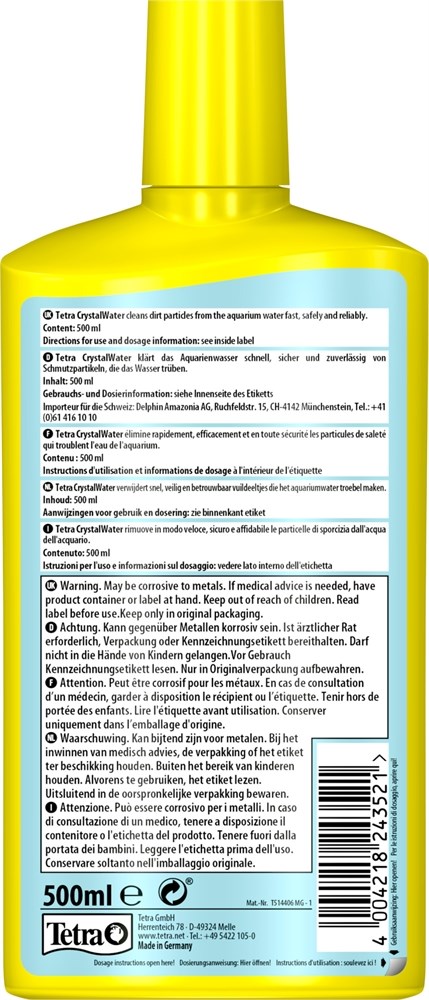 Tetra Crystal Water 500 мл - на 1000 л воды Tet-243521 - фото 21987