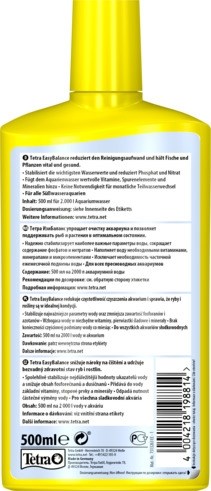 Tetra EasyBalance 500 мл - средство для уменьшения количества подмен воды в аквариуме Tet-198814 - фото 22034