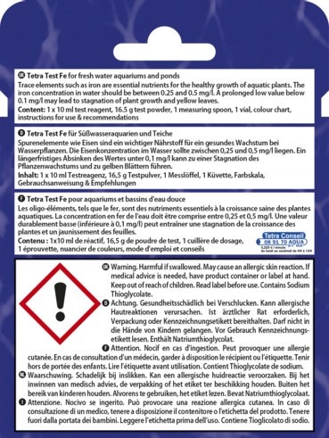 Tetra Fe-Test - тест для определения концентрации железа в пресной воде Tet-756496 - фото 22075