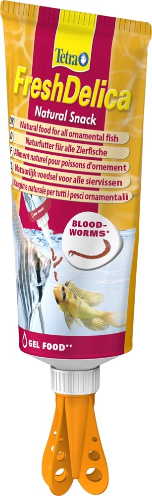 Tetra Fresh Delica Bloodworms 80г , лакомство для рыб -  желе мотыль 259249 - фото 22122