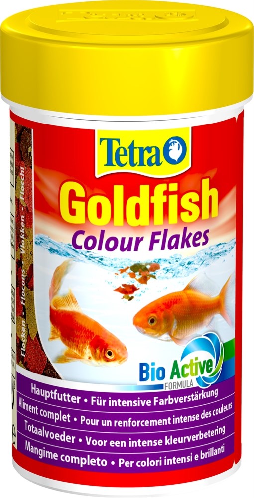 Tetra Goldfish Colour 100 мл - корм для улучшения окраски золотых рыбок (хлопья) Tet-183742 - фото 22172