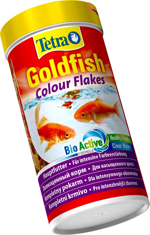 Tetra Goldfish Colour 250 мл - корм для улучшения окраски золотых рыбок (хлопья) Tet-183780 - фото 22175
