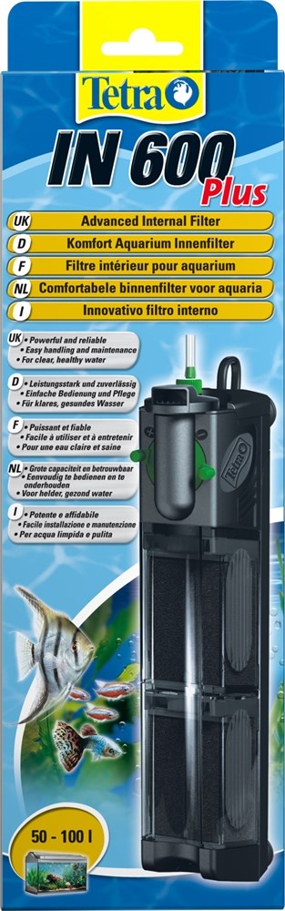 Tetra IN 600 plus - внутренний фильтр для аквариумов до 100 литров Tet-607651 - фото 22300
