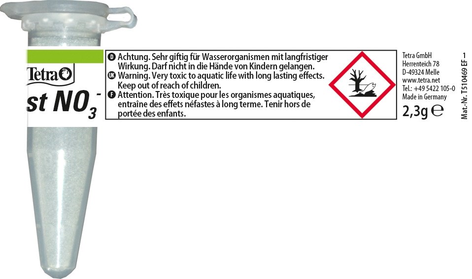 Tetra NO3-Test - тест для определения концентрации нитратов в воде Tet-744837 - фото 22433