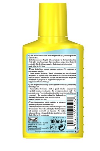 Tetra PhosphateMinus 100 мл жидкое средство для снижения концентрации фосфатов Tet-273269 - фото 22452
