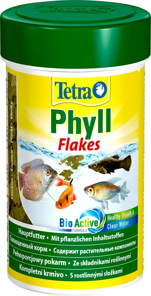 Tetra Phyll 100 мл - корм для растительноядных рыб (хлопья) Tet-139954 - фото 22475