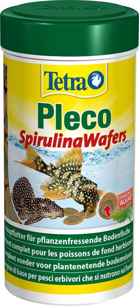 Tetra Pleco Spirulina Wafers 250 мл - корм для крупных травоядных донных рыб 189652 - фото 22542