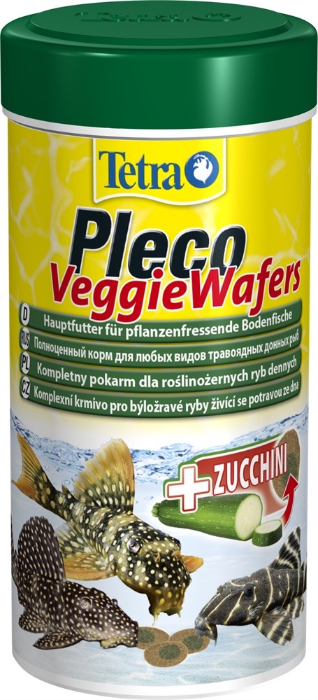 Tetra Pleco Veggie Wafers 250 мл - корм для травоядных донных рыб Tet-199118 - фото 22551