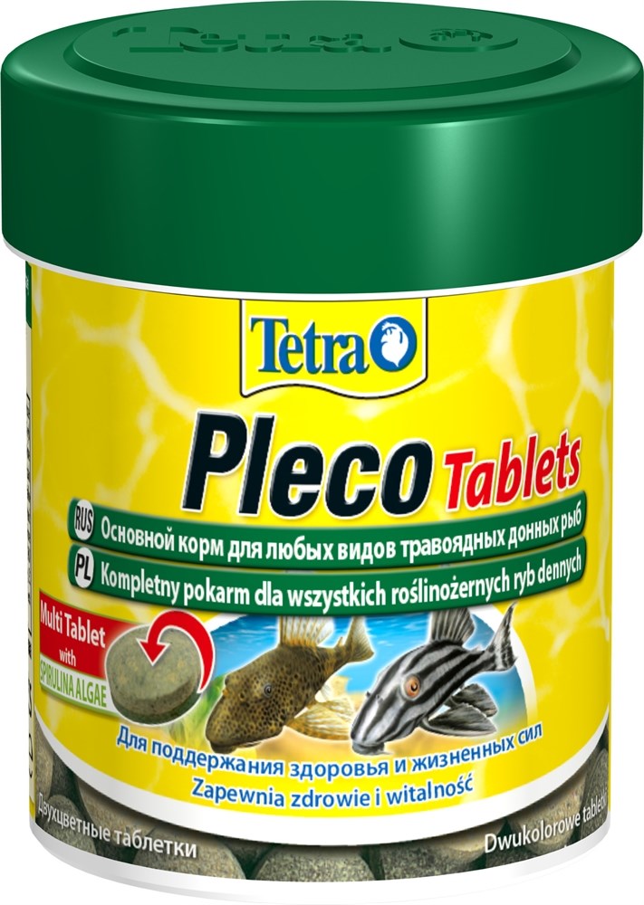 Tetra PlecoTablets 120 таблеток (66 мл) - корм для травоядных донных рыб 199217 - фото 22555