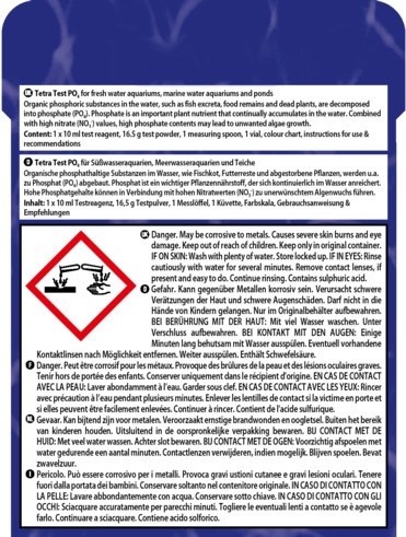 Tetra PO4-Test - тест для определения концентрации фосфатов в пресной воде 132481 - фото 22566